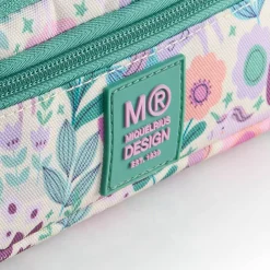 Kwadratowy piórnik dwukomorowy - Magic Unicorn