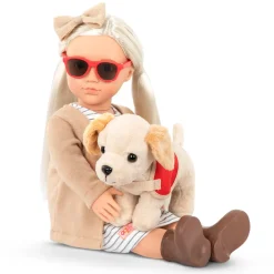 Lalka MARLOW 46cm – niewidoma z psem przewodnikiem