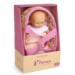 Lalka MINI BARBARA w materiałowym koszu