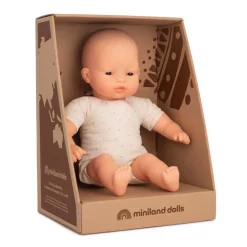 Lalka z miękkim brzuchem - Azja 32cm