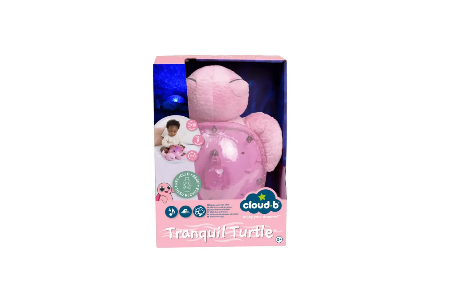 Lampka Tranquil Turtle Ocean Eco - żółw różowy