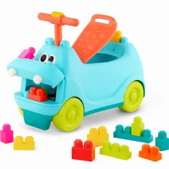 Locbloc Hippo Ride-On with Blocks – JEŹDZIK-HIPCIO z klockami