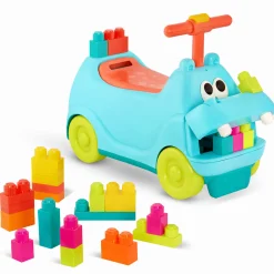 Locbloc Hippo Ride-On with Blocks – JEŹDZIK-HIPCIO z klockami