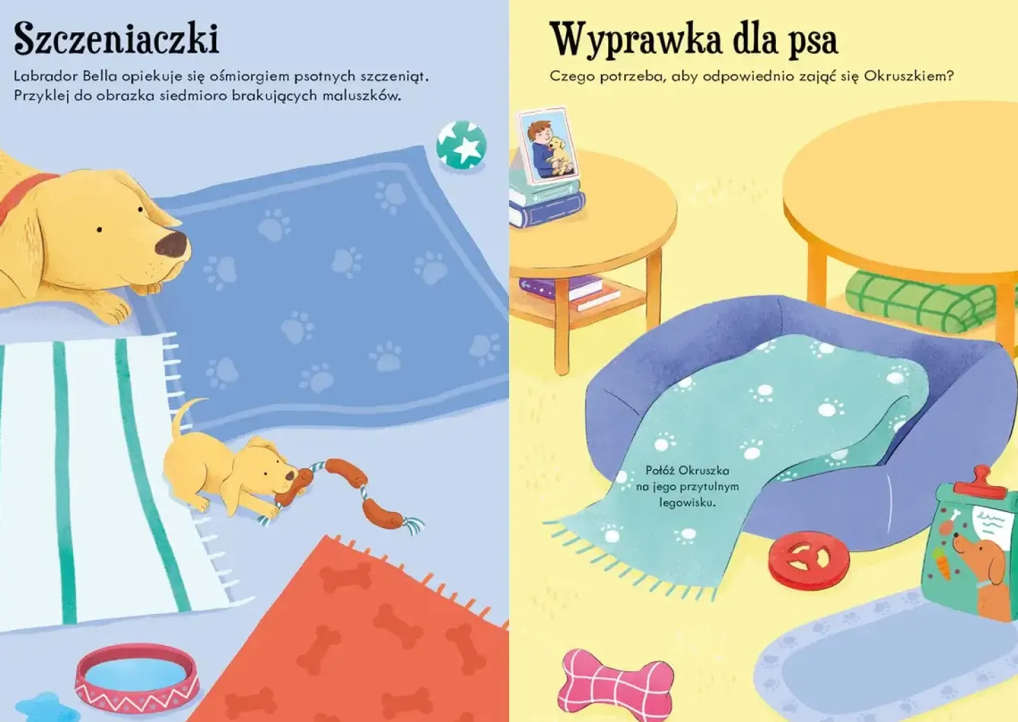 Lubię naklejać. Psy i szczenięta