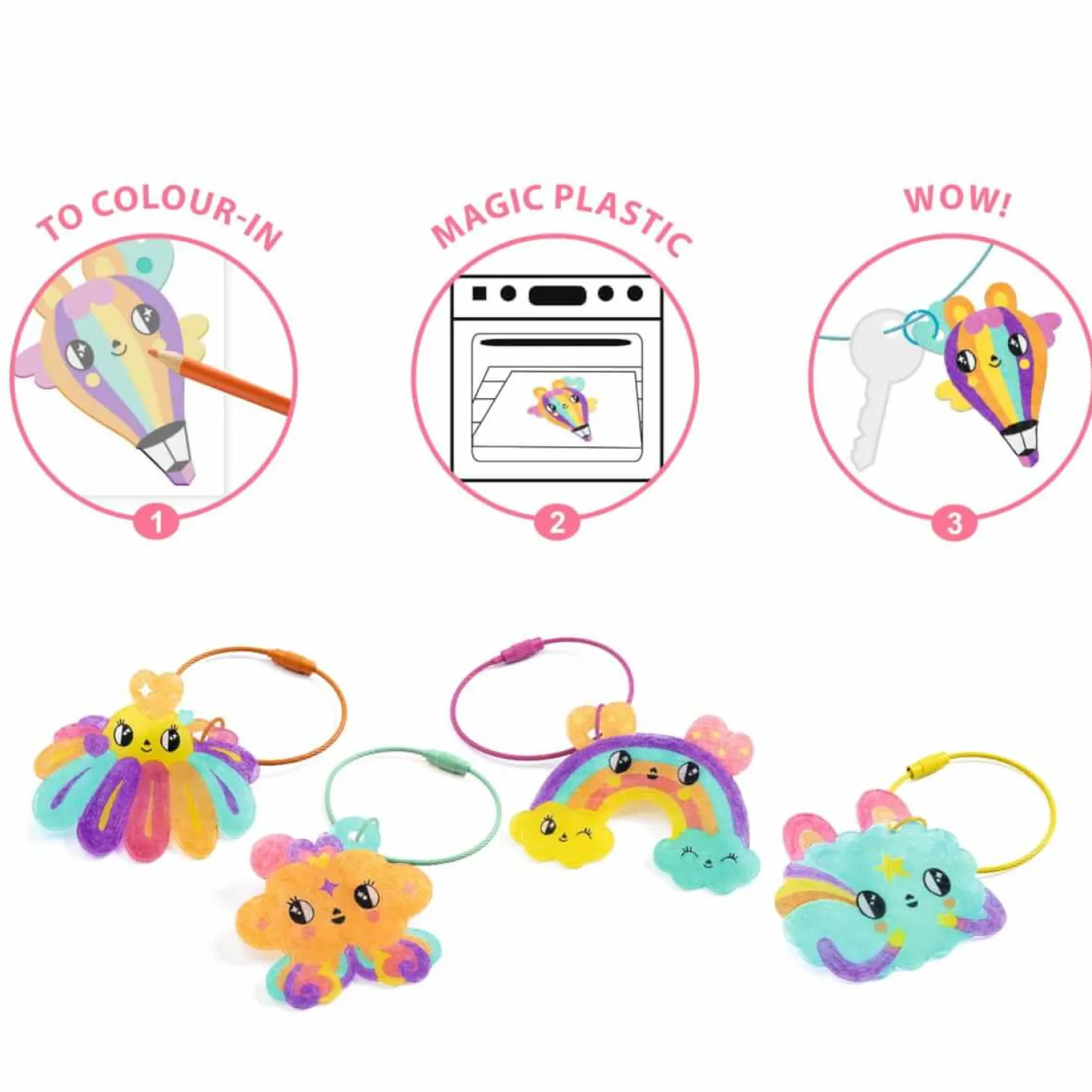 Magiczny plastik BRELOCZKI KAWAII 6+