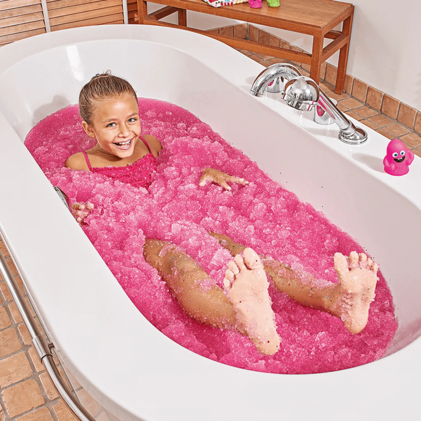 Magiczny proszek do kąpieli Gelli Baff - różowy, 300 g