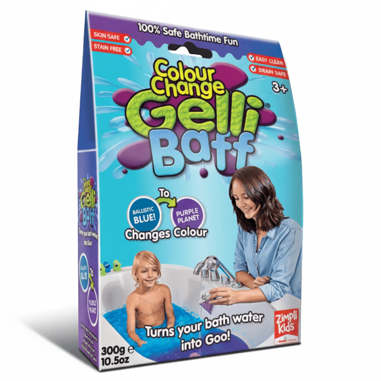 Magiczny proszek do kąpieli Gelli Baff Colour Change - błękitny