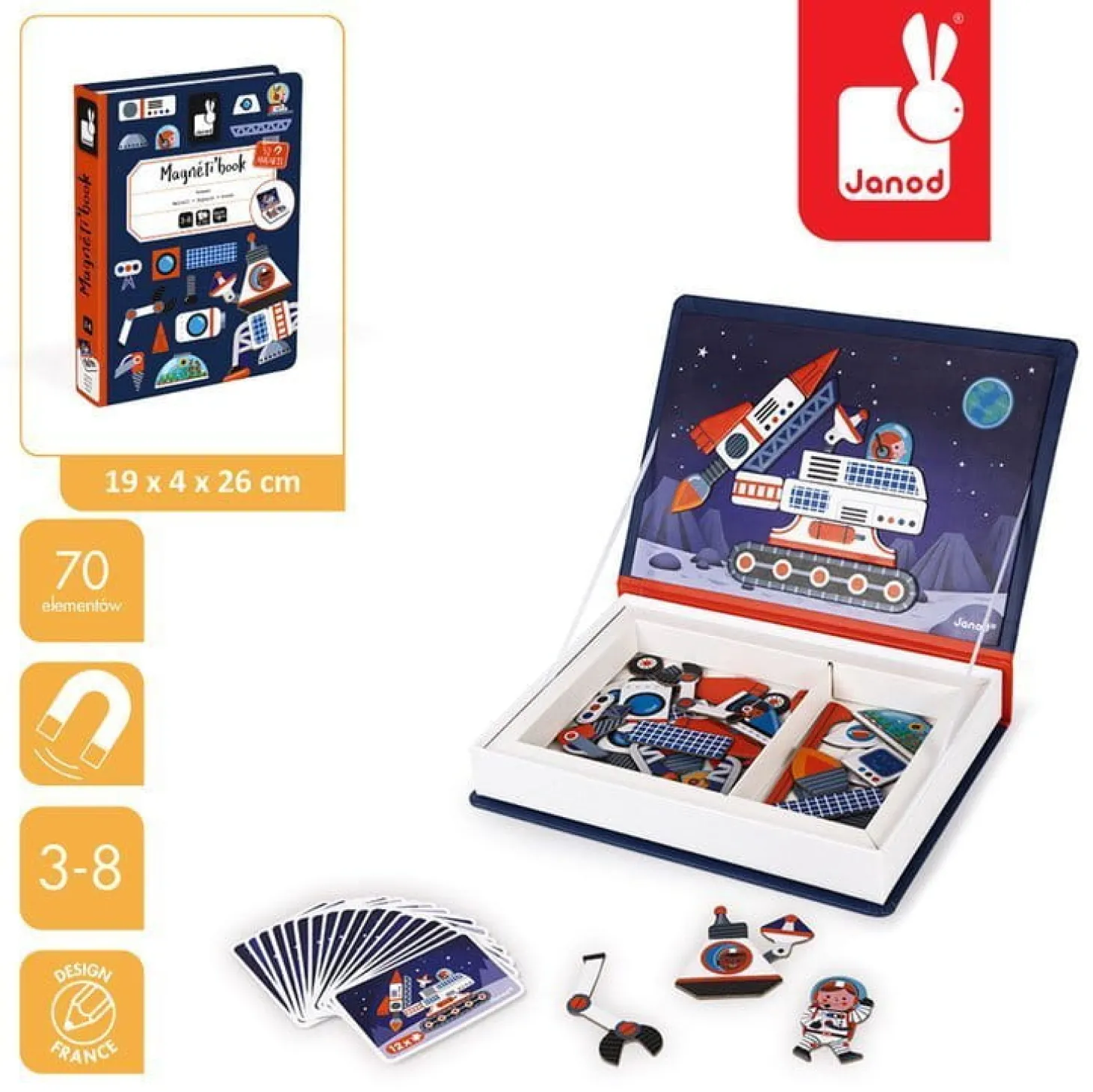 Magnetyczna układanka Kosmos Magnetibook