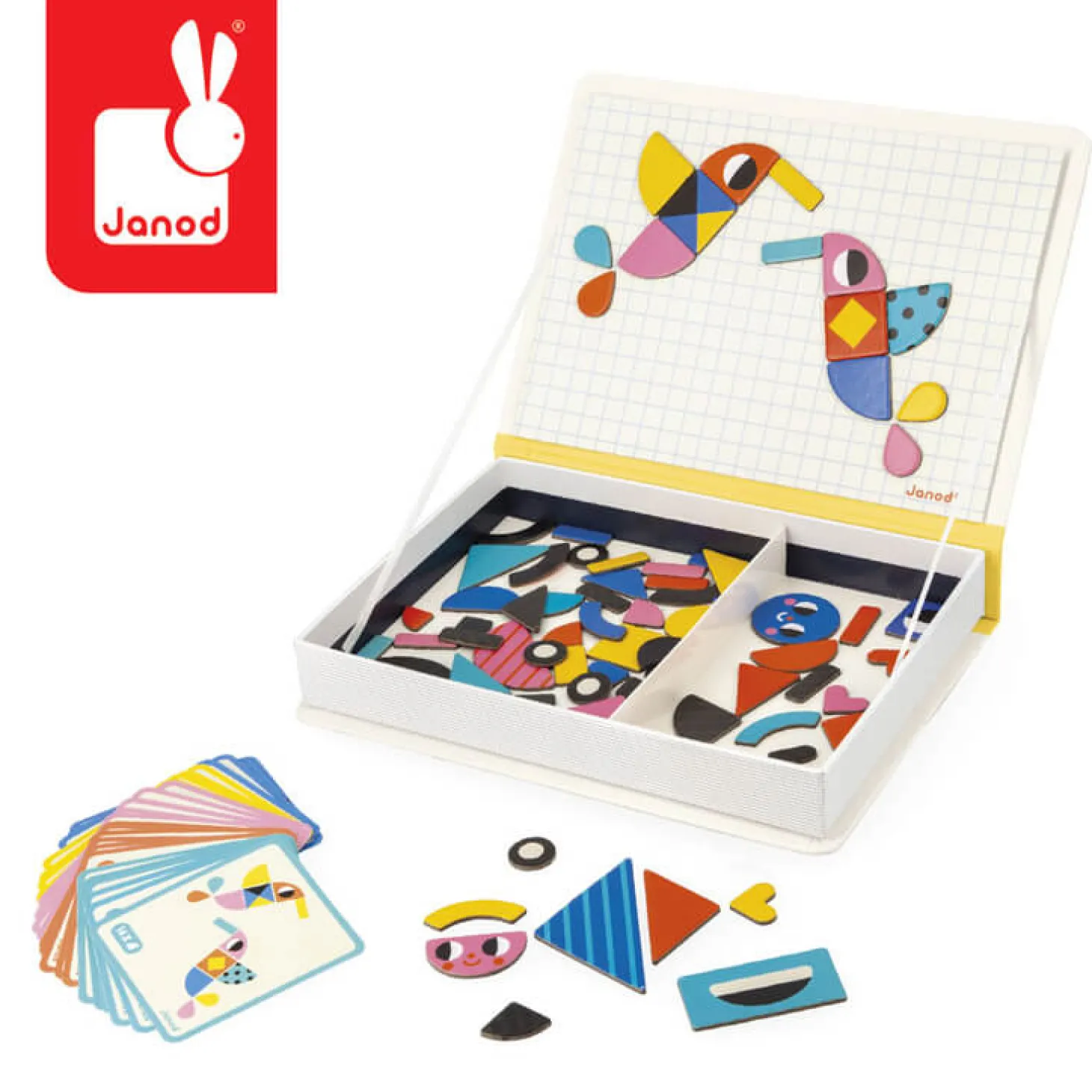 Magnetyczna układanka Kształty Magnetibook 3+