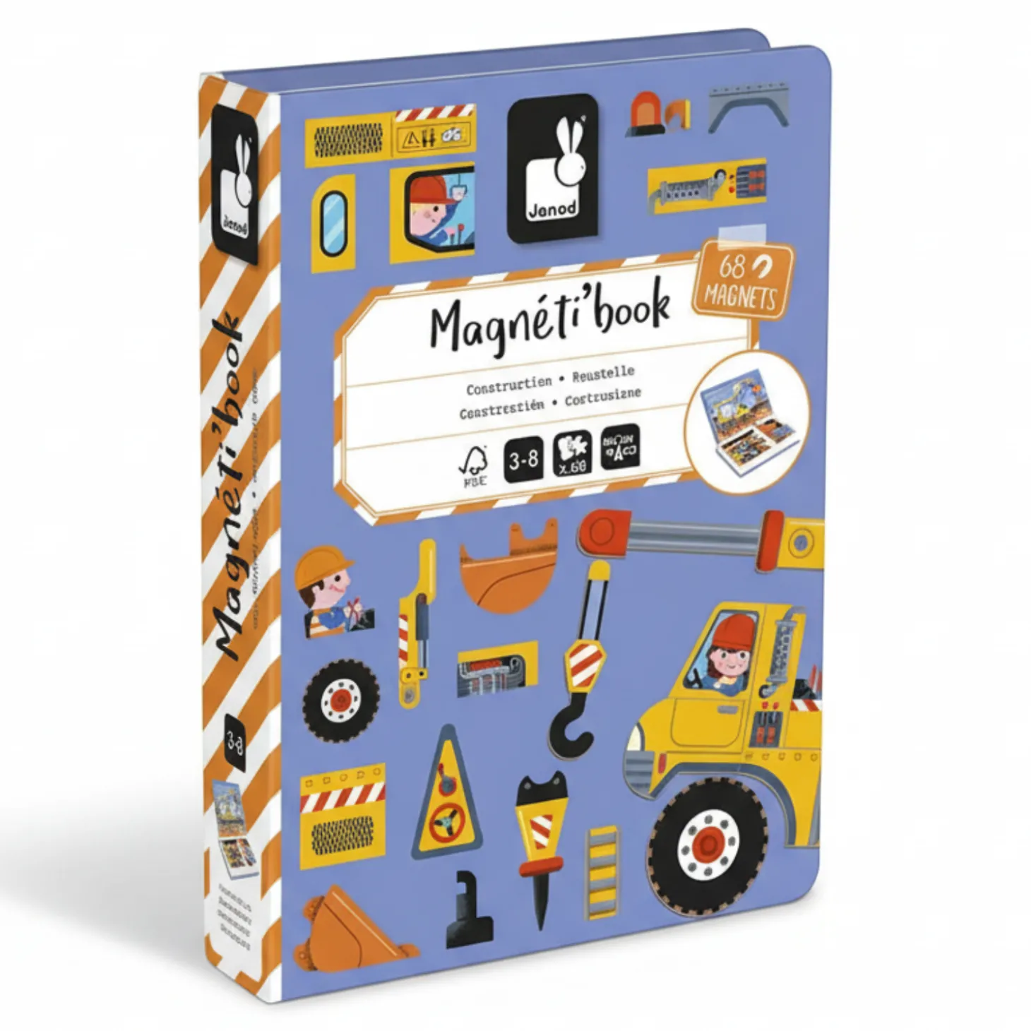 Magnetyczna układanka Plac budowy Magnetibook