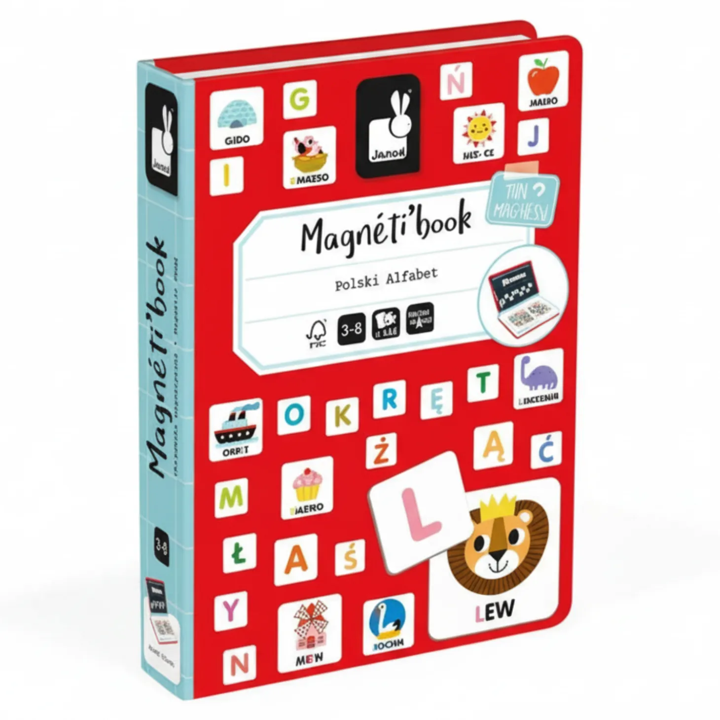 Magnetyczna układanka Polski Alfabet Magnetibook
