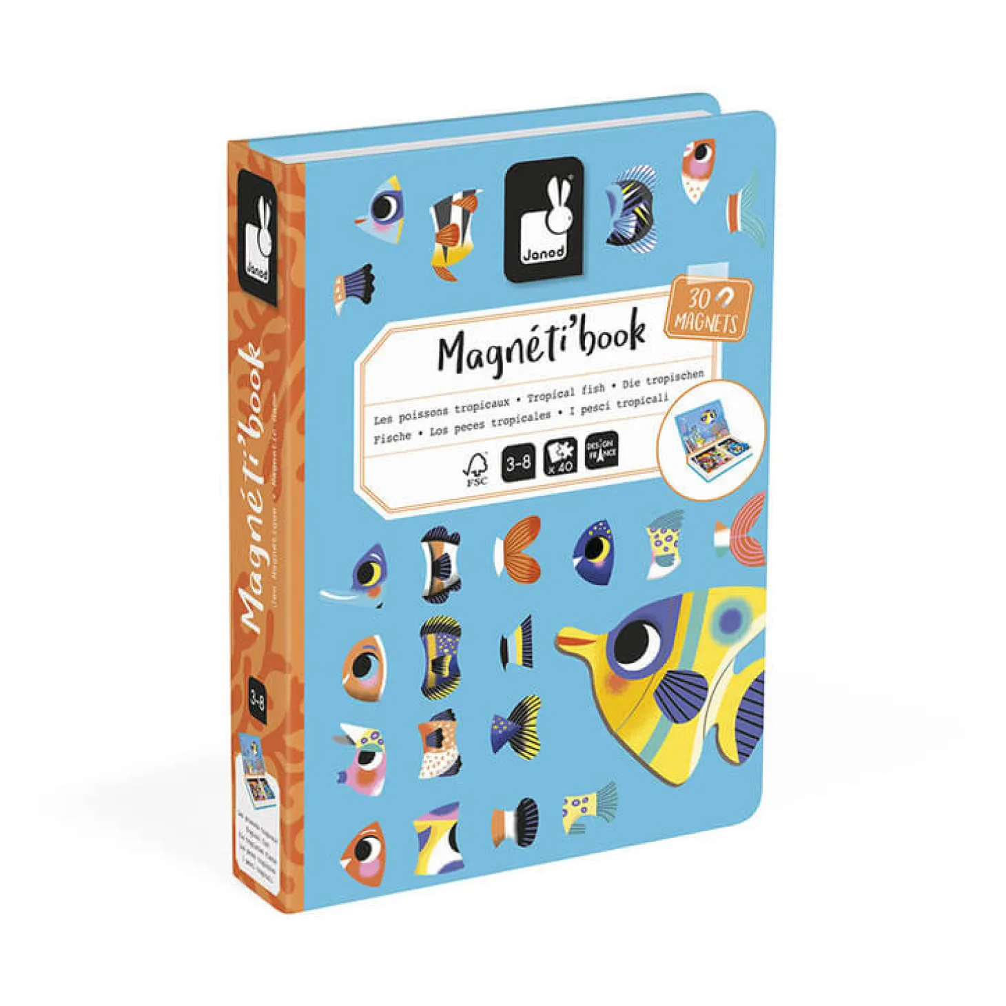 Magnetyczna układanka Tropikalne ryby Magnetibook 3+