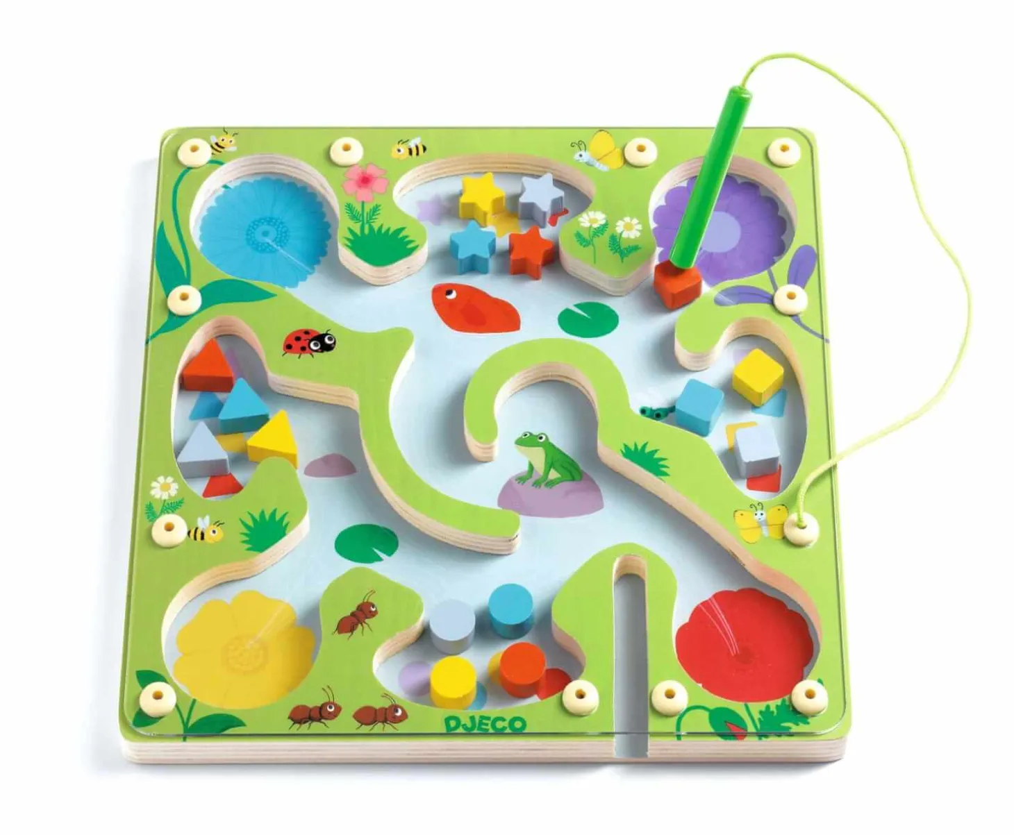 Magnetyczny drewniany labirynt FrogyMaze