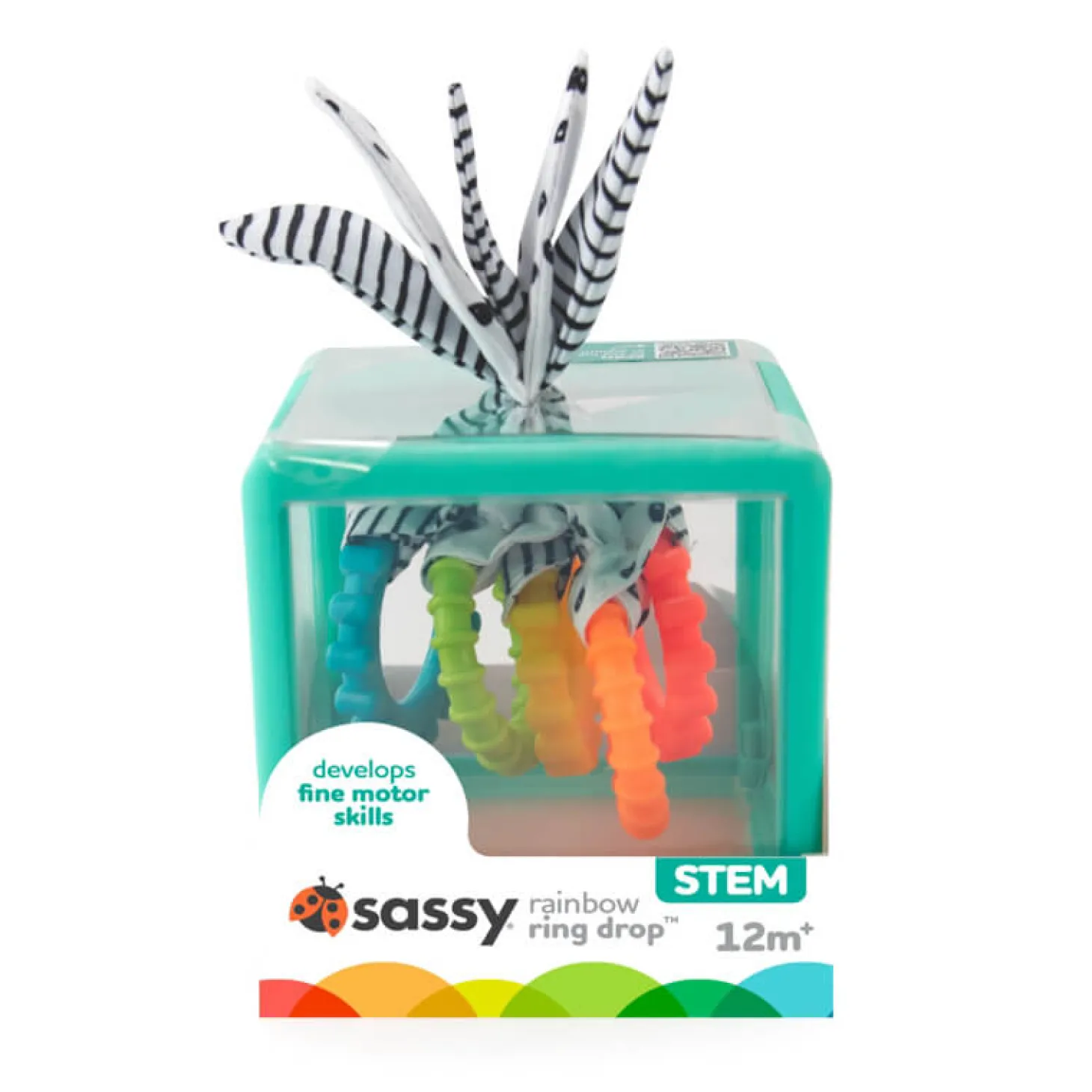 Manipulacyjna kostka sensoryczna Montessori, sorter z krążkami