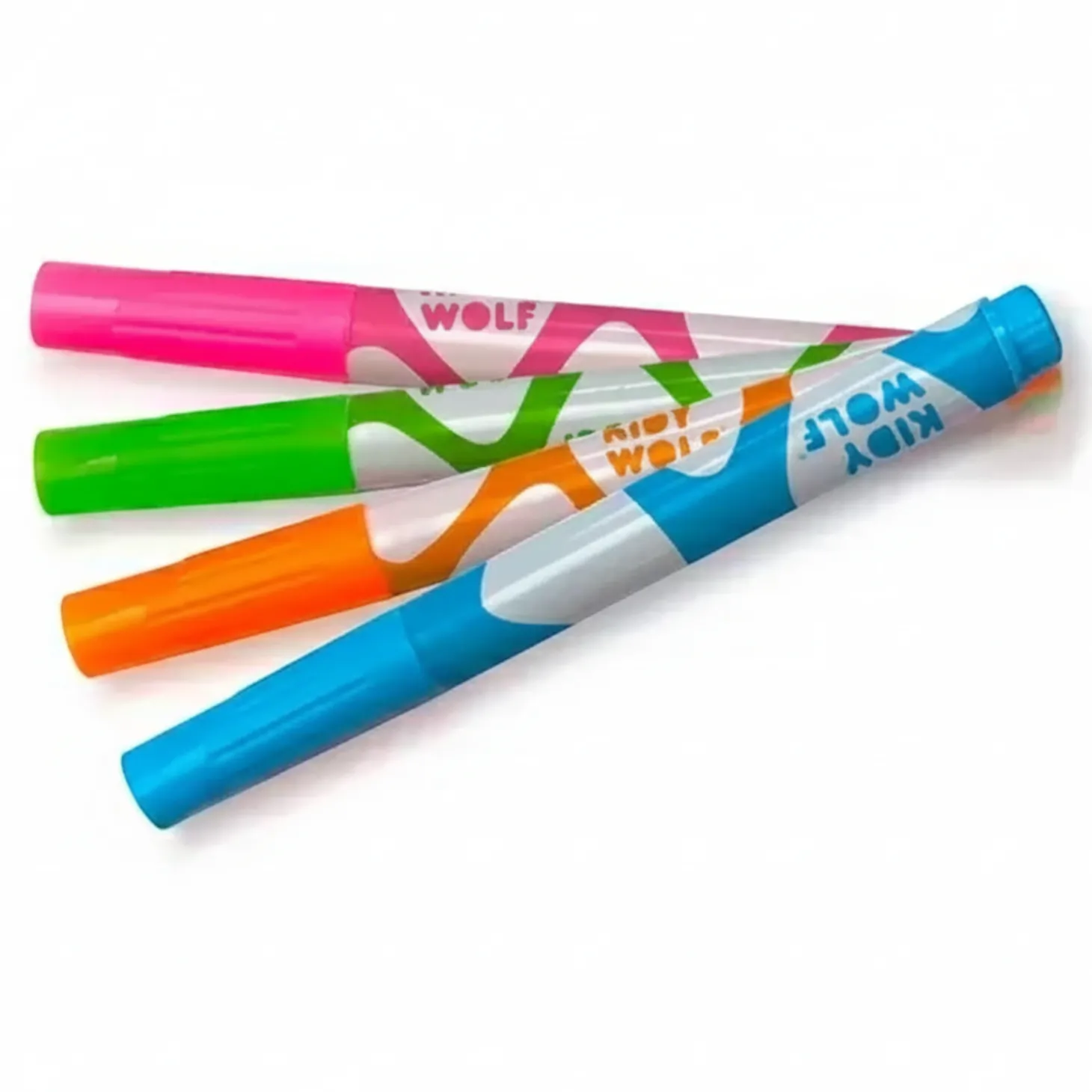 Markery fluorescencyjne KIDYMARKERS - różowy, zielony, pomarańczowy, niebieski