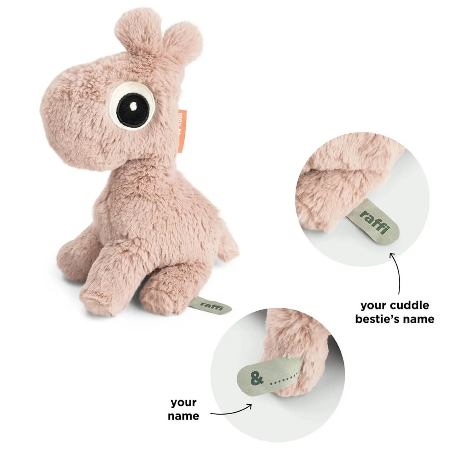 Maskotka Żyrafa Raffi 26cm Powder