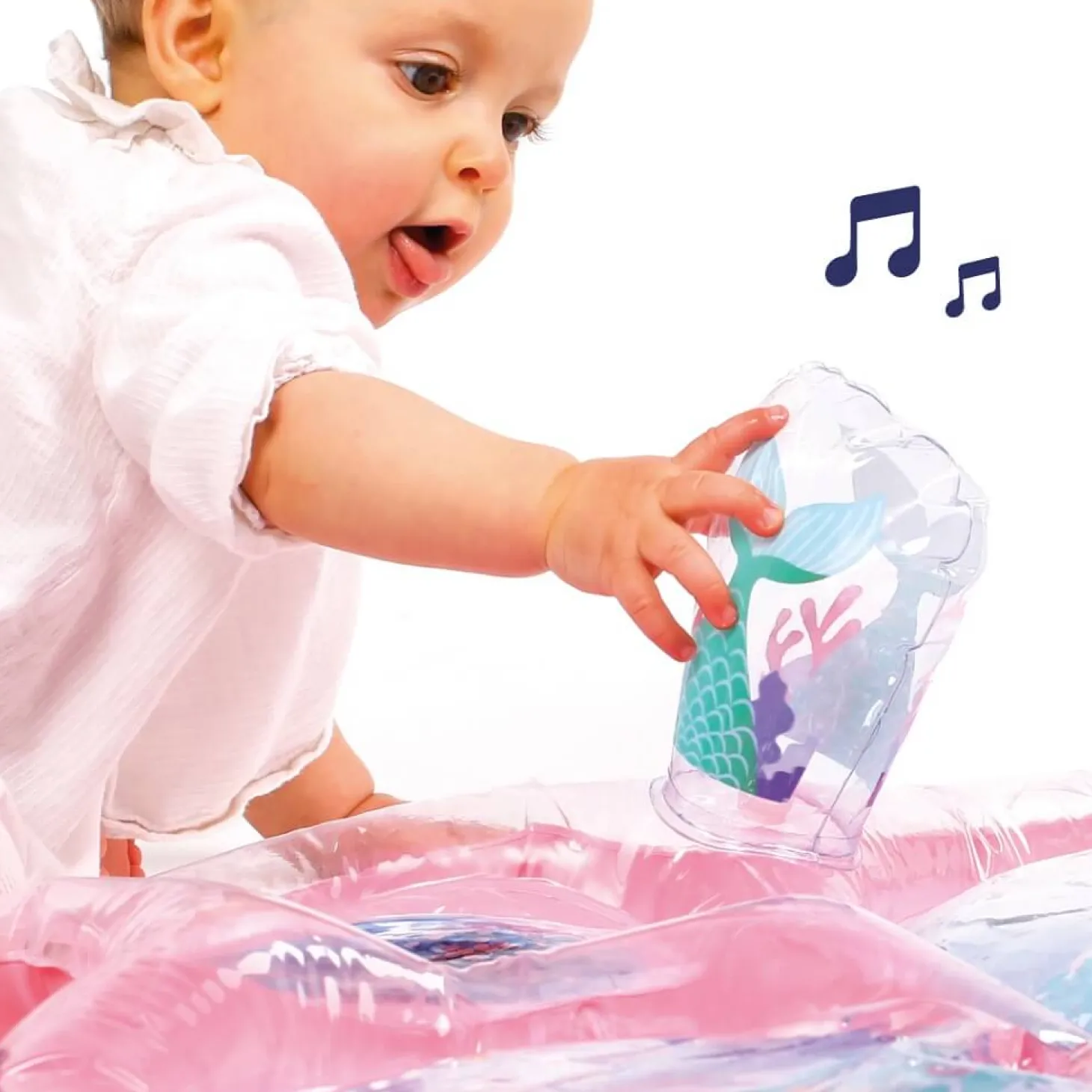 Mata wodna dla niemowląt, wersja maxi - różowa