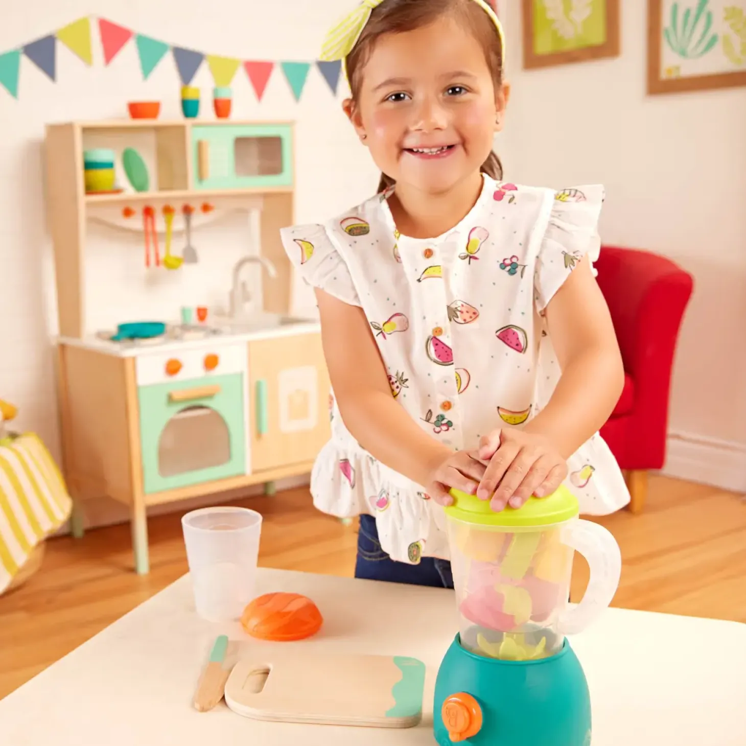 Mini Chef - Fruity Smoothie Playset - BLENDER z owocami i akcesoriami