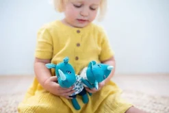 Mini - przytulanki rodzina nosorożców z rozkładaną matą Nosorożec Marius 2 lata+