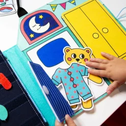 Montessori miękka książka aktywizująca - Mój Dzień