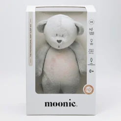 Moonie 2.0 SILVER - szumiący miś z lampką