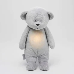 Moonie 2.0 SILVER - szumiący miś z lampką