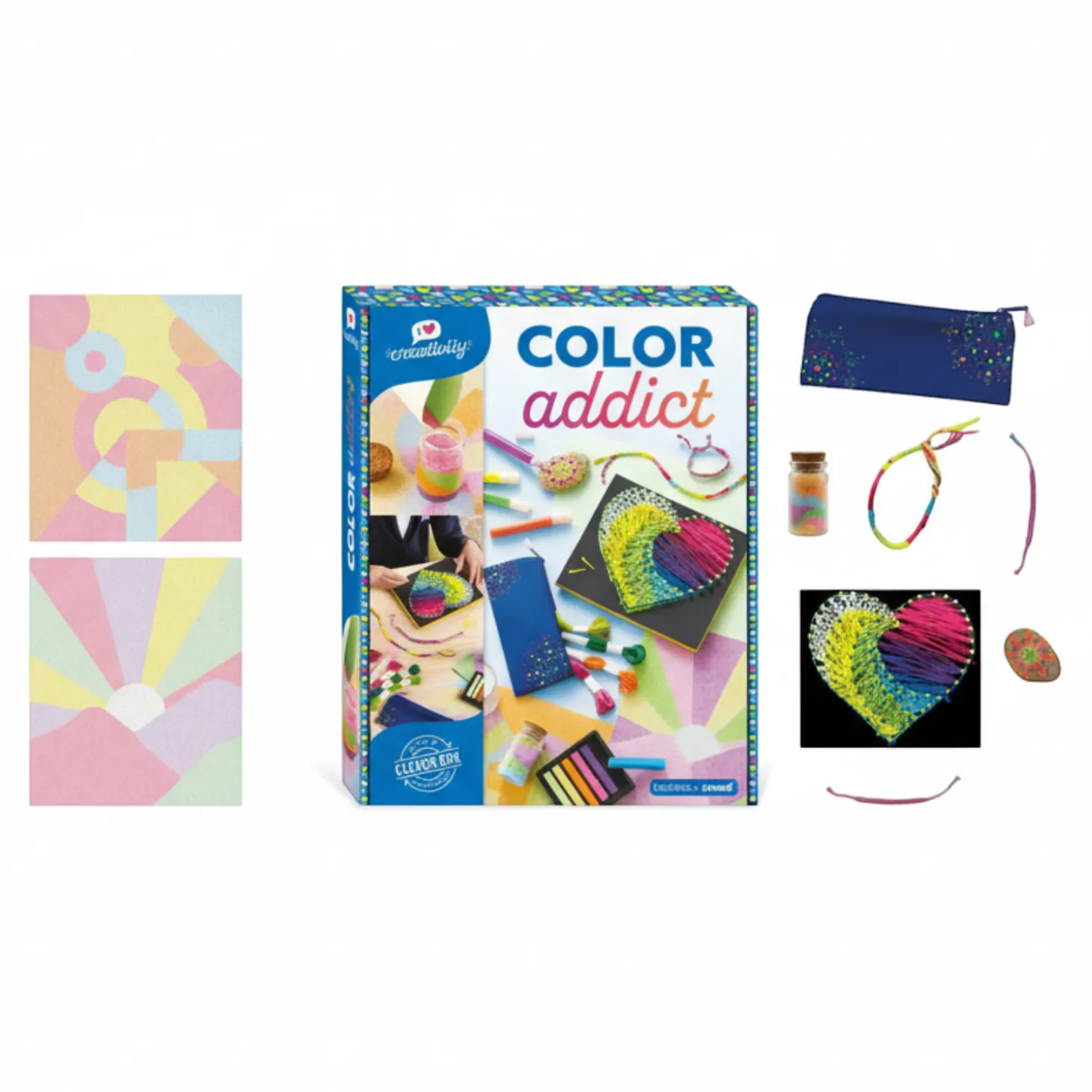 Multizestaw kreatywny - Kolory I love creativity 8+