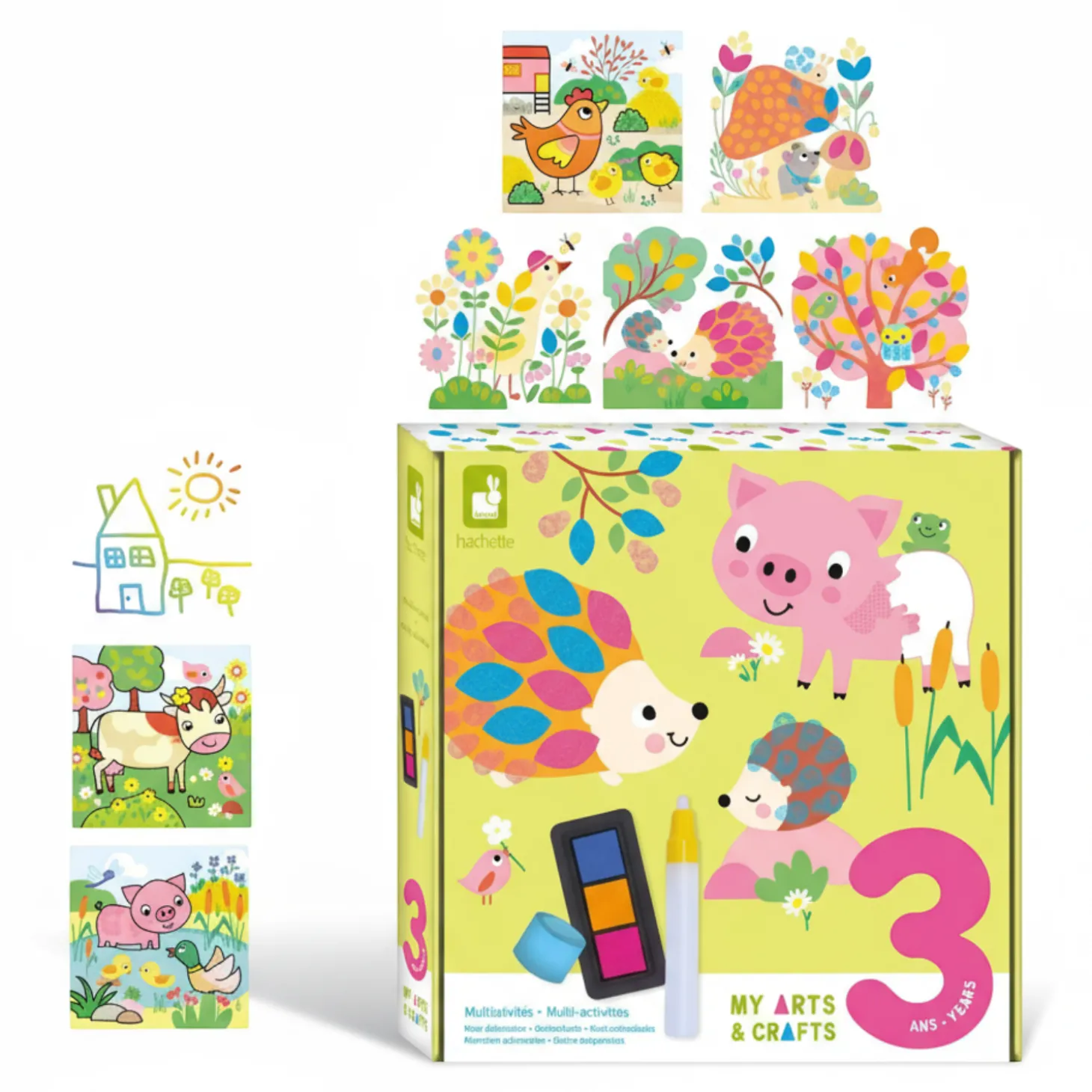 Multizestaw kreatywny 3-latka My arts & crafts 3+