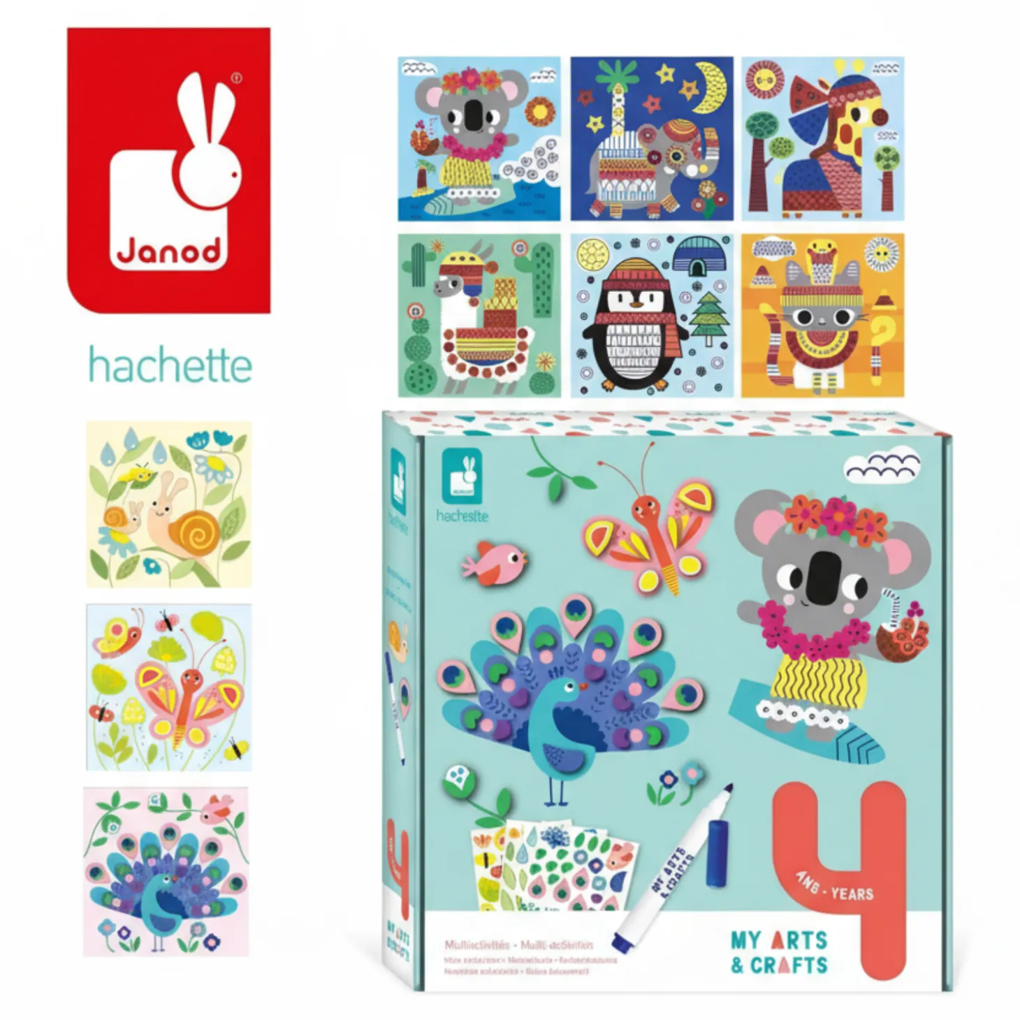 Multizestaw kreatywny 4-latka My arts & crafts 4+