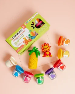 100% naturalna ciastolina zestaw eco kubków, 8 szt. wegańska, certyfikowana, 2+
