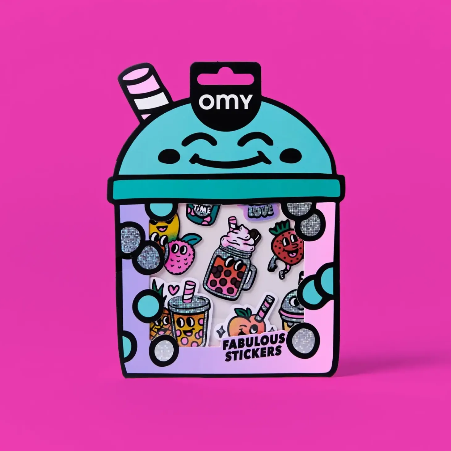 Odlotowe winylowe naklejki - BIG BUBBLE TEA