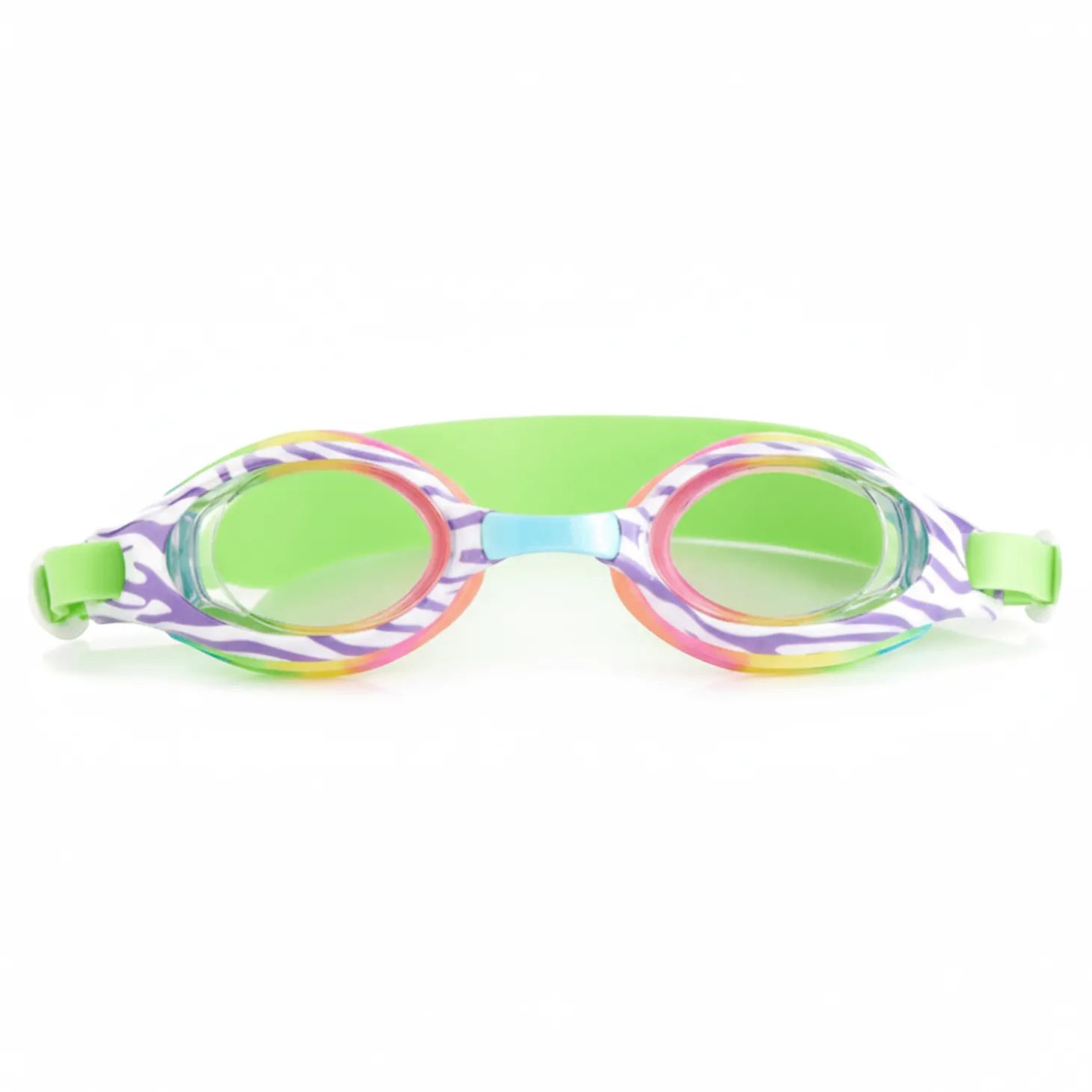 Okulary do pływania Aqua2ude - Tęczowa Zebra 3+