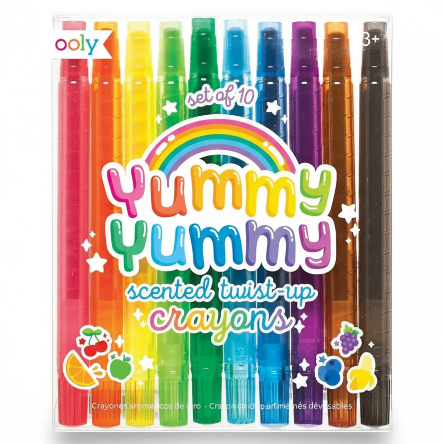 Pachnące kredki świecowe wykręcane 10szt. Yummy Yummy
