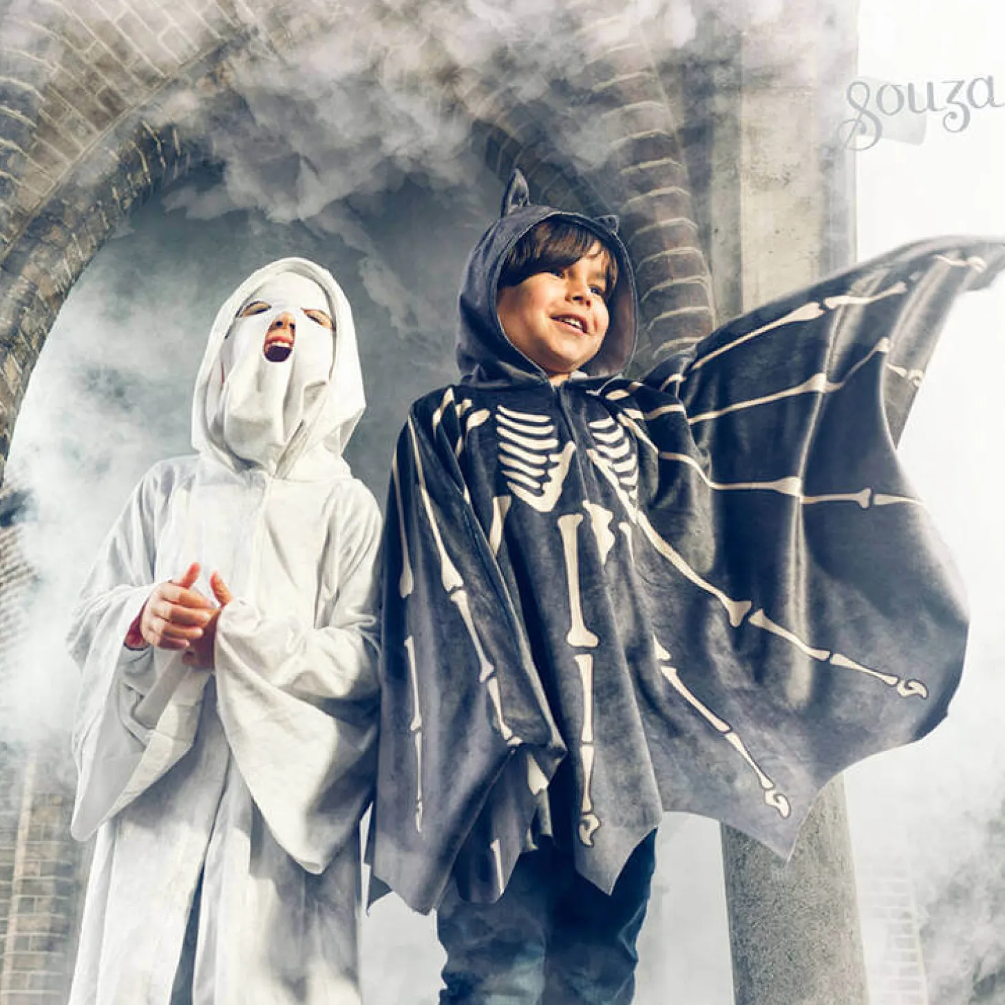 Peleryna z kapturem i maska kostium duch Halloween