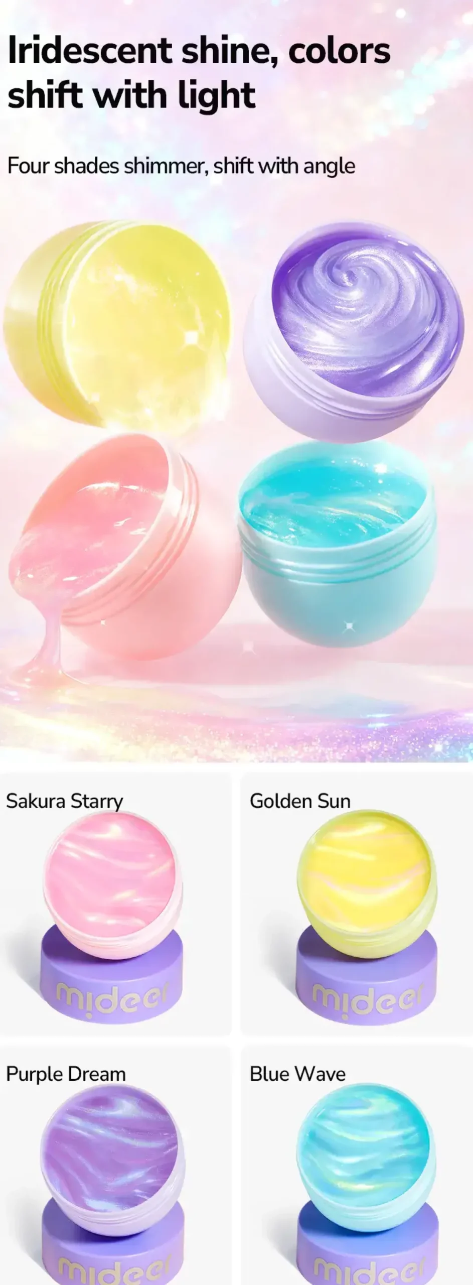 Perłowa masa sensoryczna Pearly Putty - golden sun