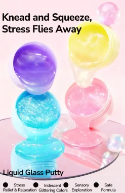 Perłowa masa sensoryczna Pearly Putty - golden sun