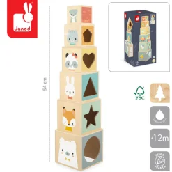 Piramida wieża drewniana 6 el. Pure 12 m+