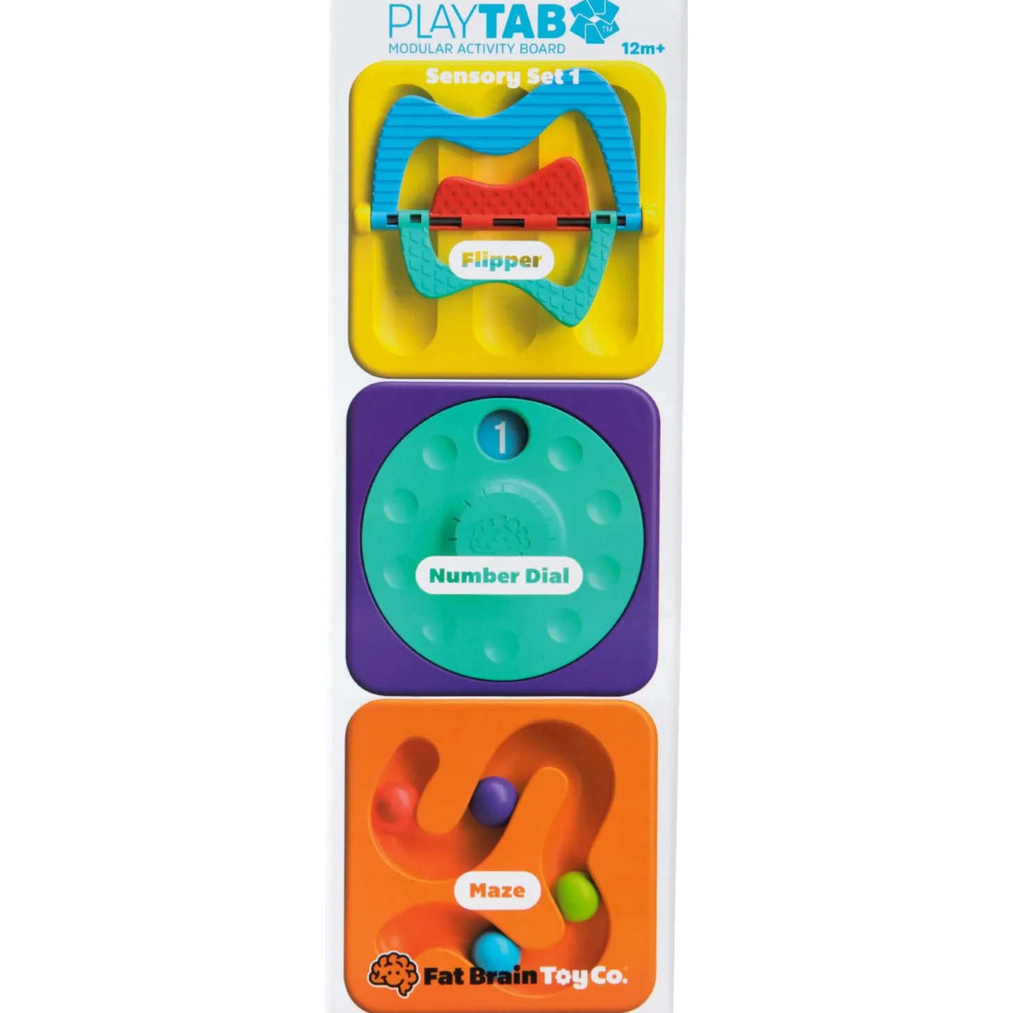 PlayTab Sensoryczne Kwadraty - zestaw 1 z przekładankami