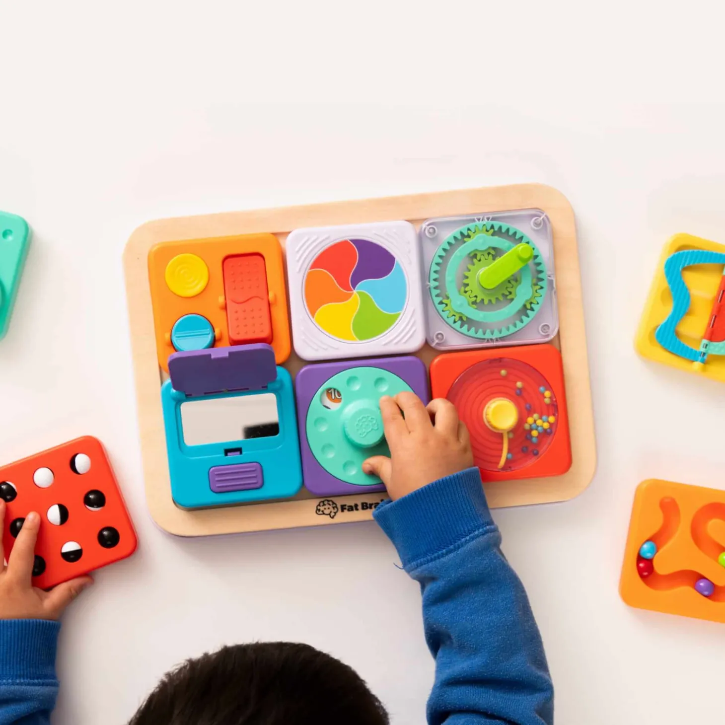 PlayTab Sensoryczne Kwadraty - zestaw 1 z przekładankami