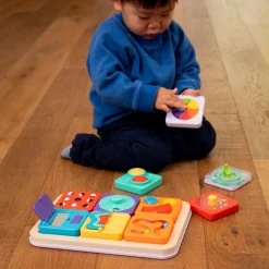 PlayTab Sensoryczne Kwadraty - zestaw 2 z biało-czarnymi kuleczkami