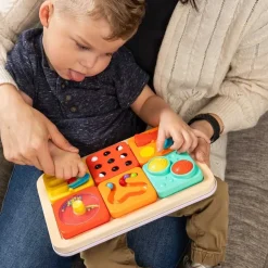 PlayTab Sensoryczne Kwadraty - zestaw 2 z biało-czarnymi kuleczkami