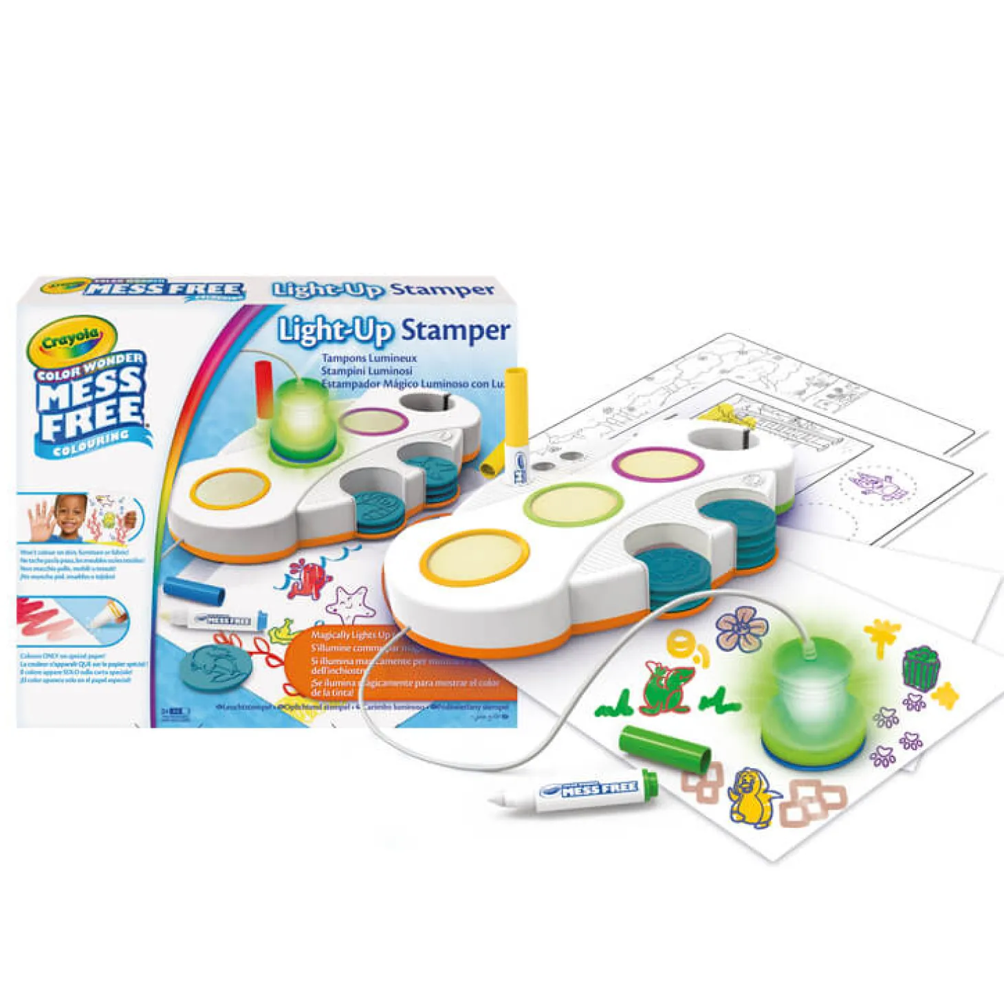 Podświetlane stemple dla dzieci niebrudzące Color Wonder Mess Free 3+