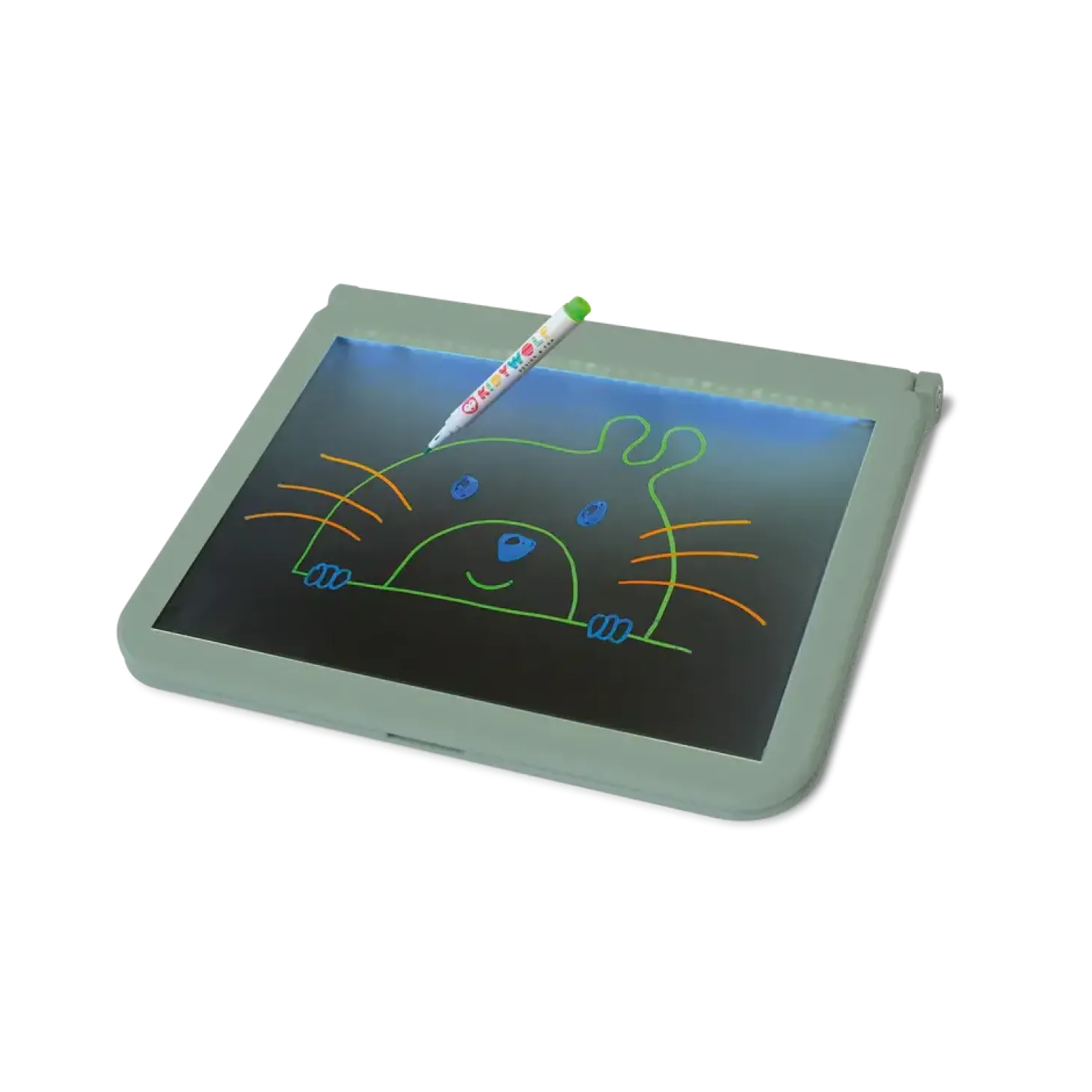 Podświetlany tablet do nauki pisania i rysowania KIDYDRAW-PRO - zielony