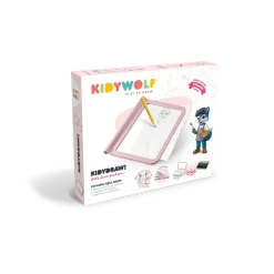 Podświetlany tablet do nauki pisania i rysowania KIDYDRAW-PRO - różowy