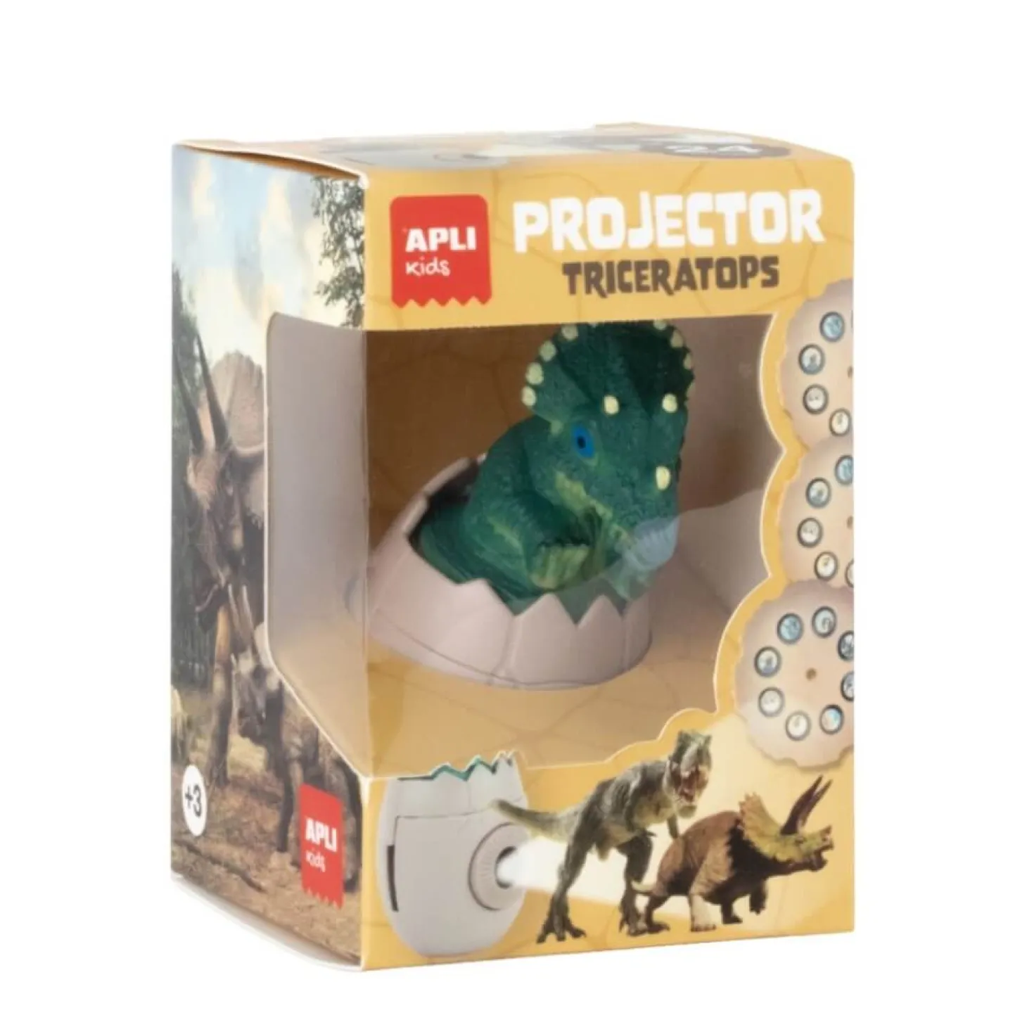 Projektor z wymiennymi dyskami - Dinozaur Triceratops