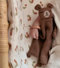 Przytulaczek z wełny aplaki - teddy nut