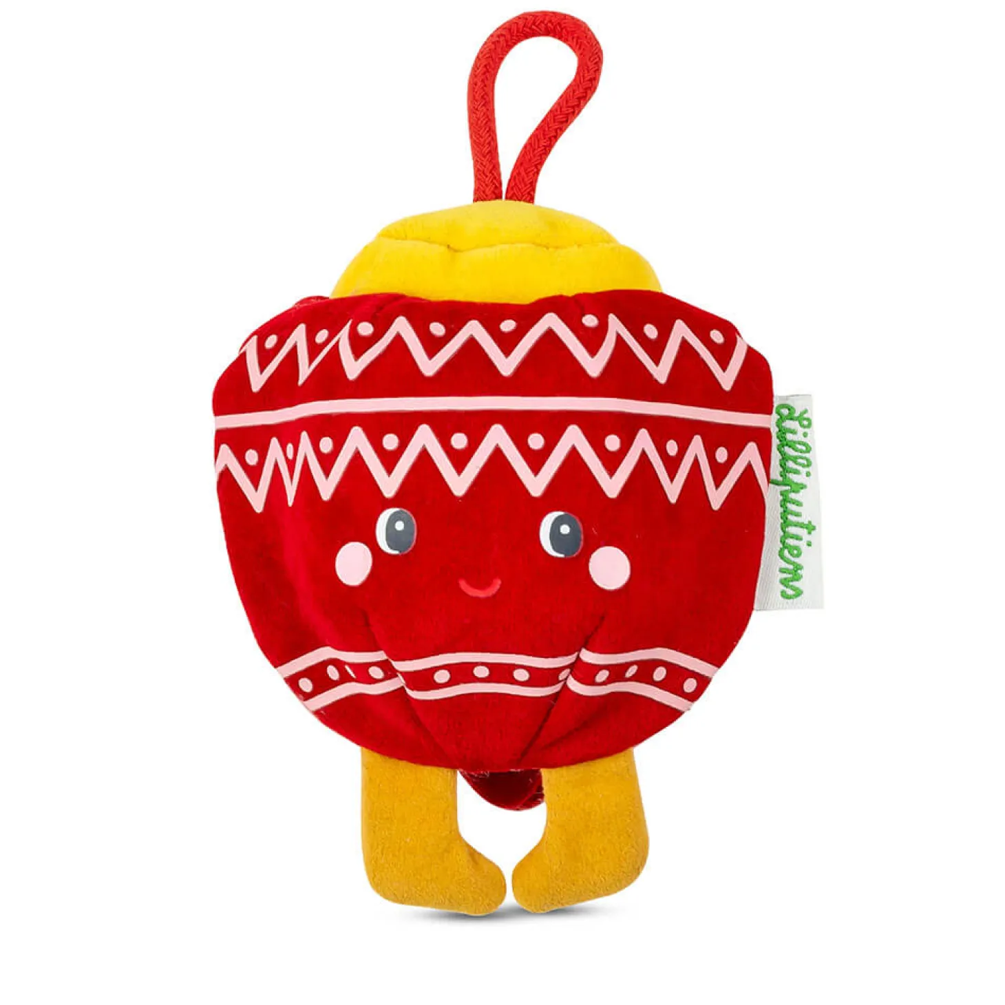 Przytulanka bombka dwustronna elf - bombka różowa