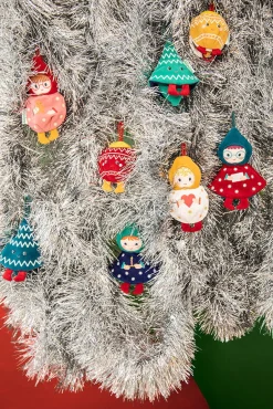 Przytulanka bombka dwustronna elf - bombka różowa