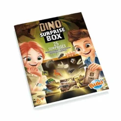 Pudełko 25 niespodzianek z dinozaurami