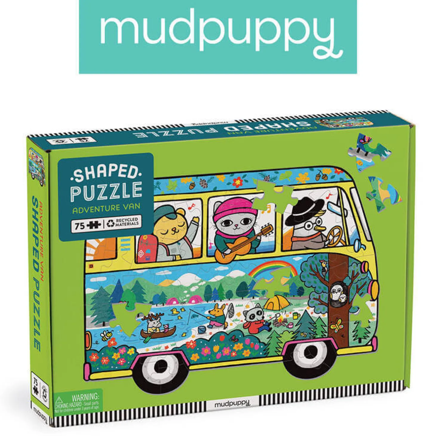 Puzzle konturowe Van podróżniczy 75 elementów 5+